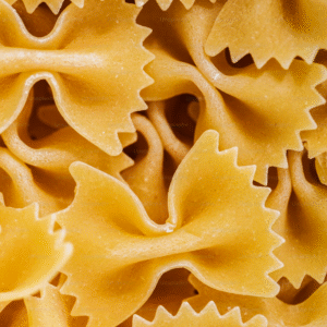 Pâtes Papillon bio en gros plan